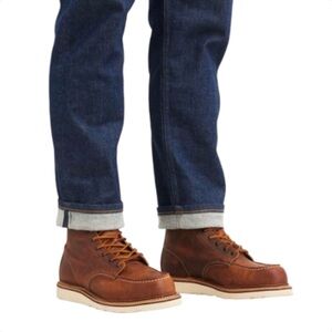 Red Wing 1907 Heritage Classic 6” Moc Boot Copper Rough Though Leather Size 8‎